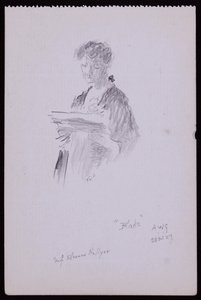 Portrét slečny Eleanor Hellyerové od Francis Wilfred Lawson