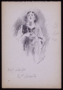Portrét paní Arundel Esdaile od Francis Wilfred Lawson
