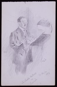 Portrét sira Charlese Holmese od Francis Wilfred Lawson