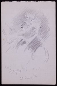 Portrét WL Wyllie od Francis Wilfred Lawson