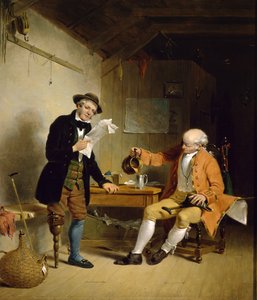 Commodore Trunnion a Jack Hatchway, kolem roku 1839 (olej na plátně)