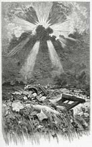 La Débacle - ilustrace z knihy Napoléon le Petit, 19. století (čb. rytina) od Francis and Scott, Henry Fowke