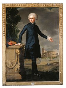Portrét Dona Juana Despuiga y Zafortezy, celovečerní, v černém obleku, podepsaný a vepsaný od Francisco Agustín y Grande