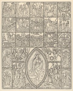 The Fifteen Mysteries and the Virgin of the Roseary Modern Impression, 1488. od Francisco Doménech