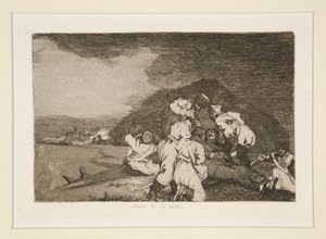 Jsi v pořádku? (It Serves You Right), pl. 6 z The Disasters of War od Francisco de Goya