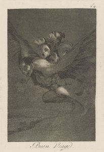 Šťastnou cestu. (Bon Voyage.), pl. 64 ze série Rozmary od Francisco de Goya