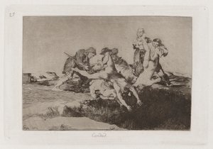 Charita, deska 27 z The Disasters of War od Francisco de Goya