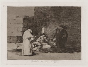 Charita ženy (Žena od Francisco de Goya