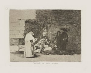 Dobročinnost ženy. (Žena od Francisco de Goya