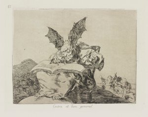 Proti obecnému dobru. (Proti obecnému dobru.), pl. 71 ze série The Disasters of War od Francisco de Goya
