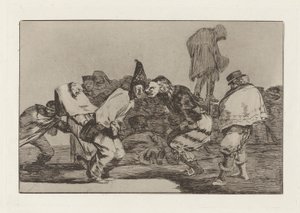 Disparate de carnaval (Carnival Folly), také známý jako Alegrias antrojo, que ma?ana seras ash (Raduj se, karneval, pro zítra budeš popel), ze série Los disparates (Los proverbios) od Francisco de Goya