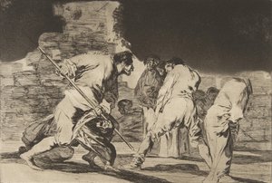 Nesmysl Přísloví, ca. 1816-23 publikováno 1864. od Francisco de Goya