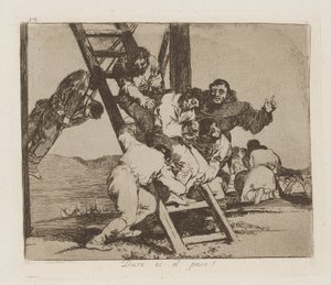 Těžký je krok! (Položka od Francisco de Goya