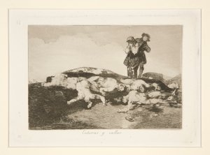 Bury them and Keep Quiet, pl. 18 z The Disasters of War od Francisco de Goya