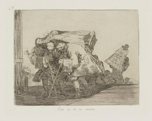 Tento není o nic méně. (To není méně), pl. 67 ze série The Disasters of War od Francisco de Goya