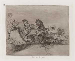 Tohle je nejhorší! (This Is the Worst of It!), Deska 74 z The Disasters of War od Francisco de Goya