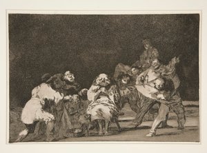 Loajalita, pl. 17 ze série Přísloví od Francisco de Goya