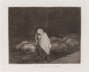 Postele smrti, deska 62 z The Disasters of War od Francisco de Goya