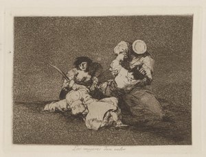 Las mugeres da valor (Ženy dávají odvahu), pl. 4 ze série The Disasters of War od Francisco de Goya