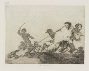 Zasloužil si to. (Zasloužil jsem si to.), pl. 29 ze série The Disasters of War od Francisco de Goya