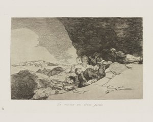 To samé jinde. (Stejně jinde.), pl. 23 ze série The Disasters of War od Francisco de Goya