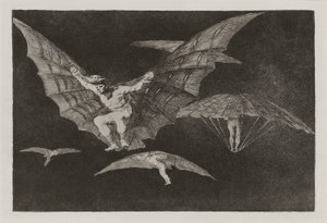 Modo de volar (Způsob létání), také známý jako Donde hay ganas hay ma?a (Kde tam od Francisco de Goya