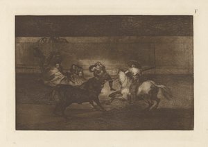 Smrt Pepe Illa (3. kompozice), Deska F z The Bull Machia (3. vydání) od Francisco de Goya