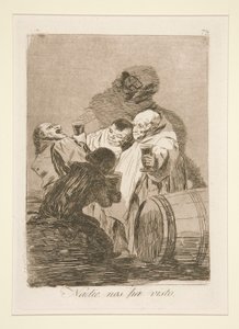 Nikdo nás neviděl (No One Has Seen Us), pl. 79 ze série Rozmary od Francisco de Goya