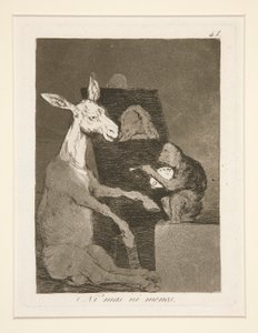 Ani více ani méně (Ani více ani méně), pl. 41 ze série The Whims od Francisco de Goya