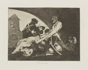 Ani pro ty. (Ani do These.), pl. 11 ze série The Disasters of War od Francisco de Goya