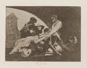 Ani do These, pl. 11 ze série The Disasters of War od Francisco de Goya