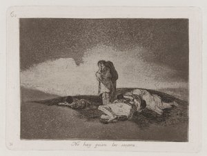 Není nikdo, kdo by jim pomohl, deska 60 z The Disasters of War od Francisco de Goya
