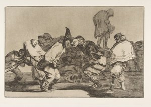 Deska 14 od Nesourodých: Carnival Folly, ca. 1816-23 publikováno 1864. od Francisco de Goya