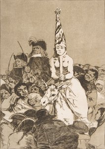 Talíř 24 z Los Caprichos: S tím se nedalo nic dělat Nohubo remedio., 1799. od Francisco de Goya