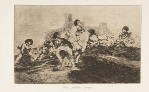 Deska 24 z The Disasters of War Los Desastres de la Guerra: Oni ..., 1810 publikovaná v roce 1863. od Francisco de Goya