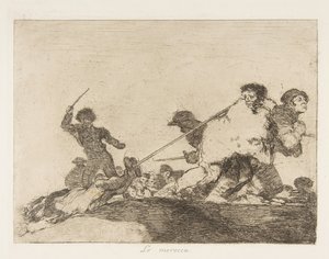 Talíř 29 z The Disasters of War Los Desastres de la Guerra:: He ..., 1810 publikováno 1863. od Francisco de Goya