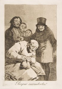 Talíř 30 z Los Caprichos: Proč je skrývat Porque esconderlos, 1799. od Francisco de Goya