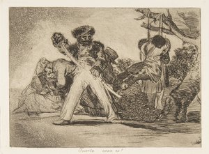 Deska 31 z The Disasters of War Los Desastres de la Guerra: That..., 1810 publikovaná v roce 1863. od Francisco de Goya