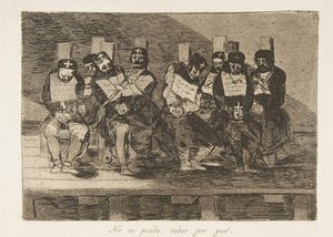 Deska 35 z The Disasters of War Los Desastres de La Guerra: One C..., 1810 publikovaná v roce 1863. od Francisco de Goya
