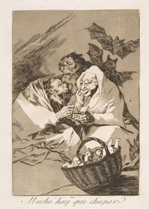 Talíř 45 z Los Caprichos: Je tu spousta k sání od Francisco de Goya