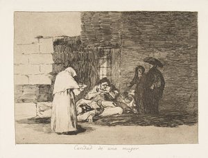 Deska 49 z The Disasters of War Los Desastres de la Guerra: A ..., 1811-12 publikovaná v roce 1863. od Francisco de Goya