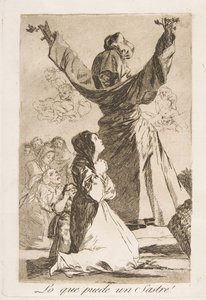 Talíř 52 z Los Caprichos: Co umí krejčí! Co umí krejčí!, 1799. od Francisco de Goya