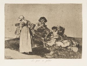 Deska 55 z The Disasters of War Los Desastres de la Guerra: Th..., 1811-12 publikovaná v roce 1863. od Francisco de Goya