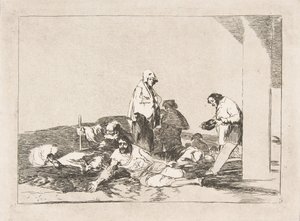 Deska 58 z The Disasters of War Los Desastres de la Guerra: Nemá cenu plakat..., 1811-12. od Francisco de Goya