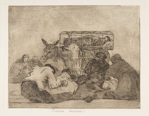Deska 66 z The Disasters of War Los Desastres de la Guerra..., po letech 1814-15 vydaná v roce 1863. od Francisco de Goya