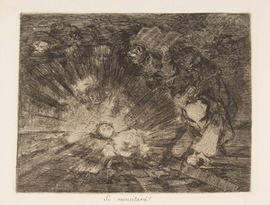 Deska 80 z The Disasters of War Los Desastres de la Guerra: Wil..., 1810-20, vydáno 1863. od Francisco de Goya