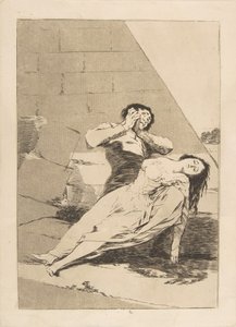 Talíř 9 z Los Caprichos: Tantalus Tantalo., 1799. od Francisco de Goya