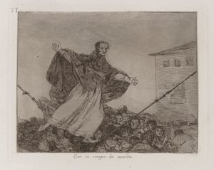 May the Cord Break, Plate 77 z The Disasters of War od Francisco de Goya