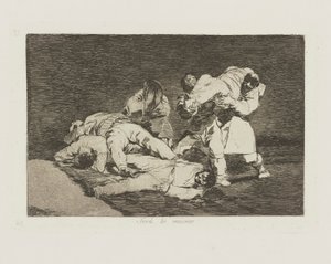 Být? stejný. (Bude to stejné.), pl. 21 ze série The Disasters of War od Francisco de Goya