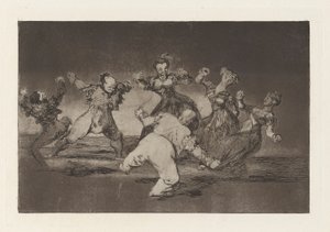 Si Marina Bay?, Tome lo que hall? (Pokud bude Marion tančit, pak musí nést následky), ze série Los disparates (Los proverbios) od Francisco de Goya
